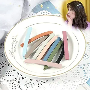 APSAMBR- 10 Pcs/Lot Morandi Colors Hair Clips For Girls Women Simple Classic Sweet Painted Hairpin Colorful Matte Barrette Hair Accessories