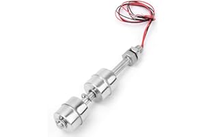 TTAMG Aigend Capteur de Niveau d'eau - Interrupteur à Flotteur de capteur de Niveau de Liquide en Acier Inoxydable à Double Flotteur pour Piscine à réservoir(??100mm)
