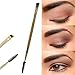 Tonsee 1PCS Eyebrow Brush +Double Ended Angled Bamboo Handle Make Up Tools