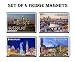 Produktbild SET OF 4 FRANKFURT GERMANY KÜHLSCHRANKMAGNETE S008 – GERMANY CITIES, LANDMARKS, ATTRACTIONS REFRIGERATOR MAGNET