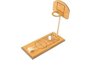 CHILDWEET table finger toy table ball game kids activity play game Indoor Finger Games miniature basketball Game mini tabletop toys wood toys for kids child Wooden stress toy set