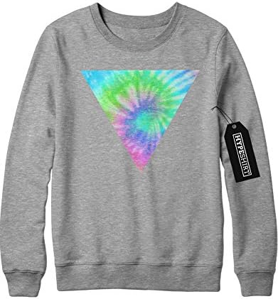 Hypeshirt Sweatshirt Bartek Hippie Triangle H140009 - Grey - XX-Large