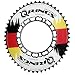Produktbild ROTOR Q-Ring, Lochkreis 110 mm, Aero 52Z, Außen, Flag Edition DE Ovales Kettenblatt, Schwarz, 52