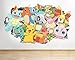 Price comparison product image Pokemon Go X Y Game Characters Wall Decal Poster art Stickers Vinyl Room (Medium (52x30cm))