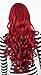 THZ Long Curly Weave women's Hair wig Dark Red wig