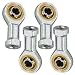 Produktbild [ JBS basics ] 4 Stück M10 Gelenkkopf [ Innen Gewinde ] Uniballgelenk 10 mm [ Rechtsgewinde ] Gelenklager Kugelgelenk [ Wartungsfrei ] Lager Spur NEU Rod End Bearing