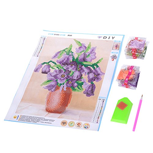 Aihometm Mal-Set 5D Diamant-Bild, nach Zahlen, kreatives Kristall-Malset Angel Girl - 4