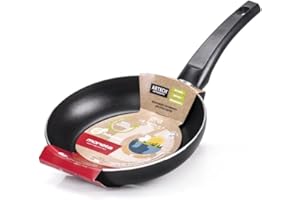 Moneta Gea Padella, 20 Cm, Alluminio 100% riciclato, per Ogni Piano Cottura Incluso l'Induzione. Made in Italy