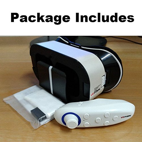 UrChoiceLtdÂ®2017 VRPARK V5 VR 3D Di RealtÃ  Virtuale Di Video Occhiali Casco Portatile Mobile TV + Bluetooth Per Telefoni Cellulari Smartphone 4.0-6.0 Pollici