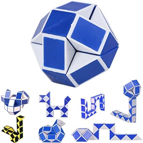 SEWORLD 2017 Cool Twist Snake Magic Popular Kids Toys Game Transformable Gift Puzzle (A, Blue)
