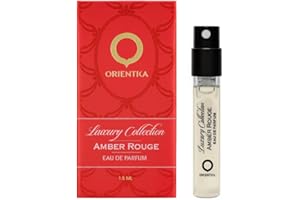 Orientica Luxury Collection Amber Rouge 1.5ml Perfume Sample | Mini Perfume Tester | Arabic Perfume for Women and Men | Long Lasting Oriental Amber,Floral Woody Fragrance | Premium Travel Size Spray