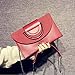 Produktbild Portemonnaie PU Kette Tasche Scrub Schulter Messenger Bag Korean Persönlichkeit Mode Wilden Temperament Handtaschen Clutch Bag Weibliche Flut Peeling (Farbe : Red)