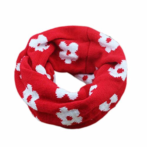 Tonsee® Attractive Baby Than The New Plum Blossom Children Scarf Printing Lovely Warm Children's Collar (C)