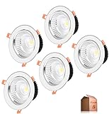 CONSUMO(POTENCIA): 5W TEMPERATURA LUZ: 4000K LUZ NEUTRA TENSION: AV86-230V COLOR: ARO BLANCO MEDIDAS: 85MM*45MM/CORTE DE TECHO 65MM CERTIFICADO CE
