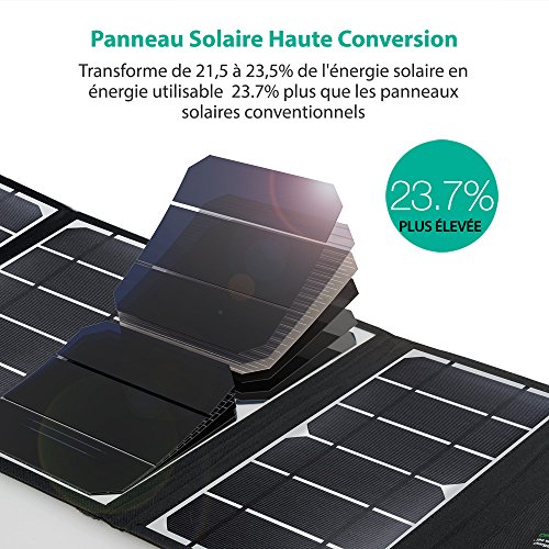 RAVPower 24W Chargeur Panneau Solaire 3 Ports USB 4 illets et Crochets en Acier-INOX et 2 C bles Micro-USB Portable Pliable Puissant Imperm able pour iPhone Androids etc reviews RAVPower 24W Chargeur Panneau Solaire 3 Ports USB 4 illets et Crochets en Acier-INOX et 2 C bles Micro-USB Portable Pliable Puissant Imperm able pour iPhone Androids etc