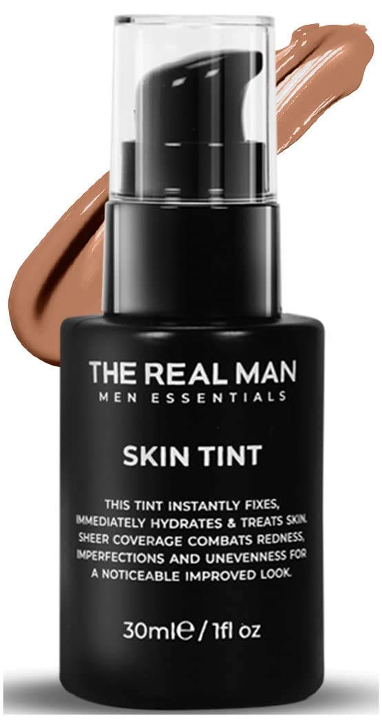THE REAL MAN Skin Tint | Tinted Moisturizer Lotion For Men For Undetectable Filter Look 30 Ml (Shade: 04 Tan)