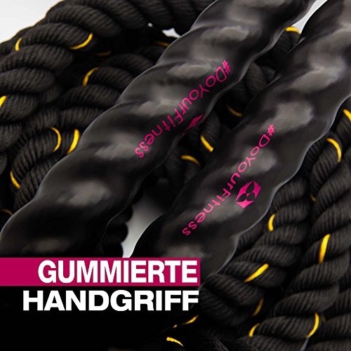 BattleRope Sportseil »Xerxes« / Schwungseil für Sprung- Kletter- CrossFit-Training, Kraftausdauer und Tauziehen / 9m, 12m & 15m / 3,8 cm dick - 5