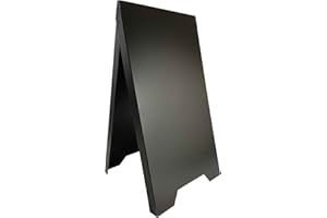 INTERFACE-PLV Chevalet stop trottoir plastique noir dimensions 100 x 55 cm - Fabrication Française