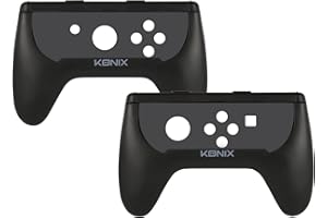 Konix Mythics Pack de 2 supports poignées Pad ergonomiques pour manettes Joy-Con Nintendo Switch - Revêtement grip - Noir