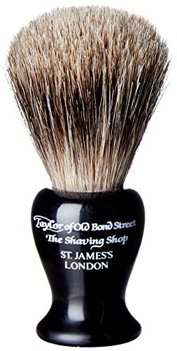 Taylor of Old Bond Street Pure Badger Small Black Shaving Brush