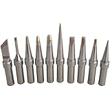 Quality ShineNow ET Tips for Weller WES50 WES51 WESD51 WE1010NA PES51 WEP70 EC1021 LR21with a Tip Holder (10pcs tip Set)