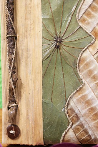 Naturesco Originelles Gästebuch Notizbuch Tagebuch „Wave“ 22x17cm – ca. 50 Seiten – echte Handarbeit - 3