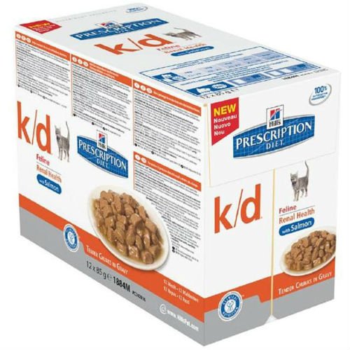 Hill 's Prescription Diet Feline K-D - Bolsa de carne (12 x 85 g)