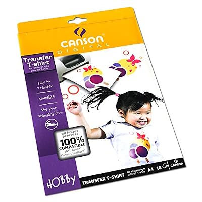Canson- Papier Transfert A4 pour T-Shirt 10 feuilles