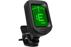 LKOUY Stimmgerät Gitarre - Gitarren Stimmgerät Clip-on Gitarrenstimmgerät für Gitarre, Bass, Violine, Ukulele, Chromatisch