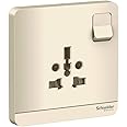 Schneider Electric AvatarOn, switched socket, 2P + 3P, 16 A, 250 V, Wine Gold