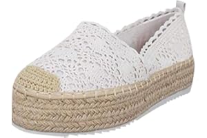 SUSENSTONE Chaussures Compensees Femme Soldes Mode Pas Cher Confortable Respirantes LéGèRes Confort Plateforme Espadrilles