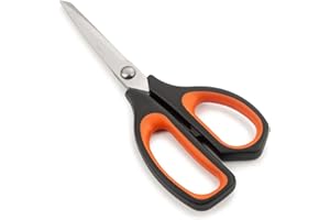 Arcos Séries Prochef - Ciseaux de Cuisine - Lame Acier Inoxydable 215 mm - Manche Polypropylène Couleur Noir et Rouge