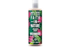 Faith In Nature Natural Dragon Fruit Conditioner, Revitalising for Oily Hair & Scalp, Vegan & Cruelty Free, No SLS, Silicones or Parabens, 400ml