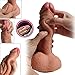Produktbild Pure Zwei-Layer-Silikon Dildo Soft Outside und Firm Inside Penis mit starken Saugnapf Real Dong Penis Nachbildung (S)