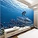 Produktbild Cczxfcc 3D Benutzerdefinierte Leinwand Wandbild Malerei Mosasaurus Shark Unterwasser Pvc Poster Tapete Wohnzimmer Schlafzimmer Wohnkultur -250Cmx175Cm