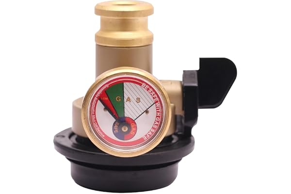 Gas Safety Device with Leak Detection, Auto Shut-Off, Gas Level Indicator, 30% Gas Saving (Fit on Domestic LPG Regulator)
