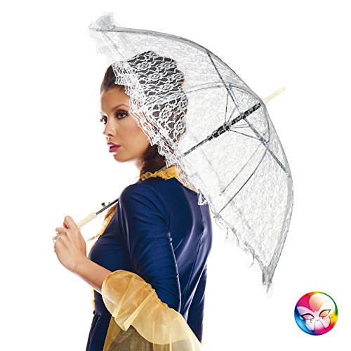 AEC Aptafêtes - AC1302/BLANC - Ombrello in Pizzo Ø 69 cm, bianco