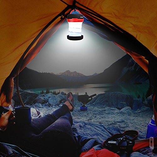 Onite tragbare faltbare Camping Laterne LED Zelt Campinglampe Taschenlampe für Wandern, Angeln,Abenteuer u.s.w - 7