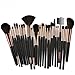 Produktbild Make Up Yesmile 25 PCS Make Up Brush Set Professional Cosmetic Make up Brushes Brush Kit for Foundation Eyebrow Eyeliner Ausrüstung Wolle Make up Pinsel Set (Schwarz A)