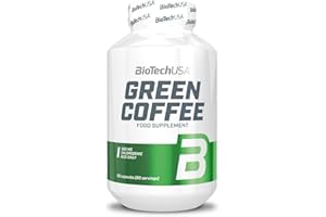 BioTechUSA Green Coffee | con Estratto di Caffè Verde e Cromo | Supporta il Metabolismo Normale e i Livelli di Zucchero nel Sangue, 120 Capsule