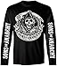 Produktbild Sons Of Anarchy T-Shirt Samcro Outlaw Reaper Logo Longsleeve Shirt Größe S (small) - Motorcycle Club Redwood Original Langarm Pullover