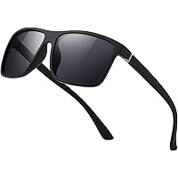 suoso Polarisiert Sonnenbrille-Herren-Damen-Outdoor Sport Sunglasses Sonnenbrillen Unisex Retro Schwarz Brille UV400 Fahren W