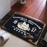 Dicke: 1-1.2cm WANG-shunlida Fußmatte, American Style Retro Wind, Fußmatte, Schlafzimmer, Wohnzimmer, Teppich, Wc Matte, Rutschfeste, 40 X 60 Cm, J 16602