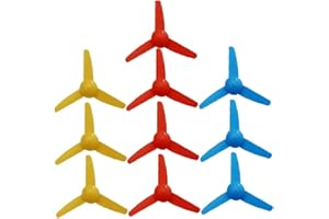 Haowul 10 Pezzi Motore Micro Fai - -Te Albero 2 Mm con 3 Palette 80 Mm Forma della Ventola per Foglie di Ventola Modello di Nave Rc Boat Science Fai - -Te