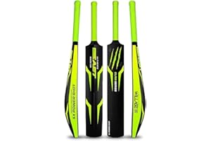 AYN Plastic Cricket Bat Durable Full Size Lightweight for Powerful Shots – Tennis, Turf Hard Ball Play Sports | All-Weather Training with Anti-Slip Grip for Adults & Beginners Hunter