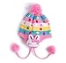 Womdee(TM) Pink Baby Rabbit Ear Colorful Stripe Polka Dot Weave Knitting Earmuff Scarf Hat Set(6Months-4Years) -1Set(2Pcs)