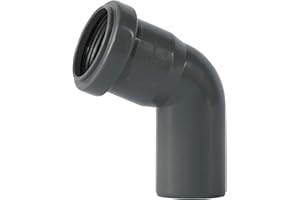 OSTENDORF Rohrbogen 40mm passend zu Abwasserrohr zur Entwässerung Bogen 67 Grad, Kunststoffrohr