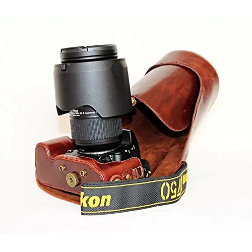 pu Design Housse en cuir   tui pour appareil photo avec tr  pied pour Nikon D750