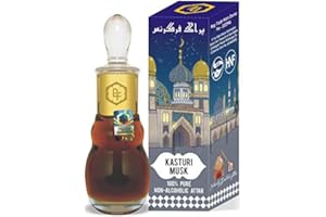 Parag Fragrances Kasturi Musk 25ml Attar/Itra/Natural Fragrance Oil/Perfume Oil (Arabian Series) 0% Alcohol, Long Lasting & Naturally Distilled Attars
