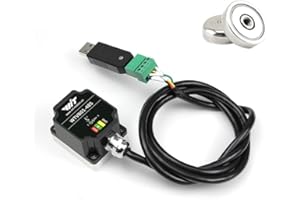 WITMOTION [Sensore di vibrazione Modbus RS485] Trasduttore impermeabile WTVB02-485 IP68, rilevatore di accelerazione di vibrazione a 3 assi (frequenza + spostamento + velocità), modulo di monitoraggio